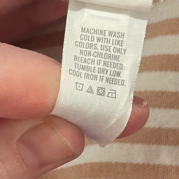 Aerie striped cotton button down long shirts tunic - Picture 6 of 7